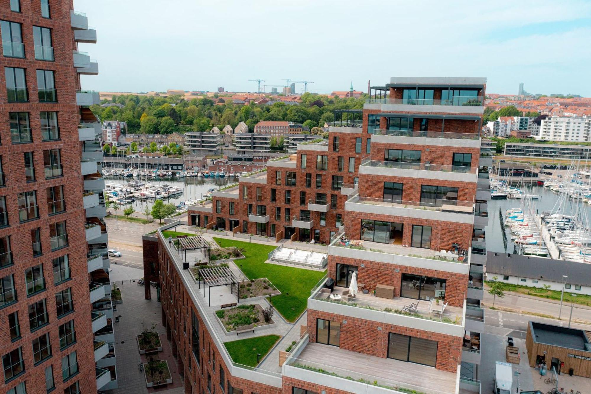 Seaside Apartment With Magical Balcony View Århus Eksteriør billede