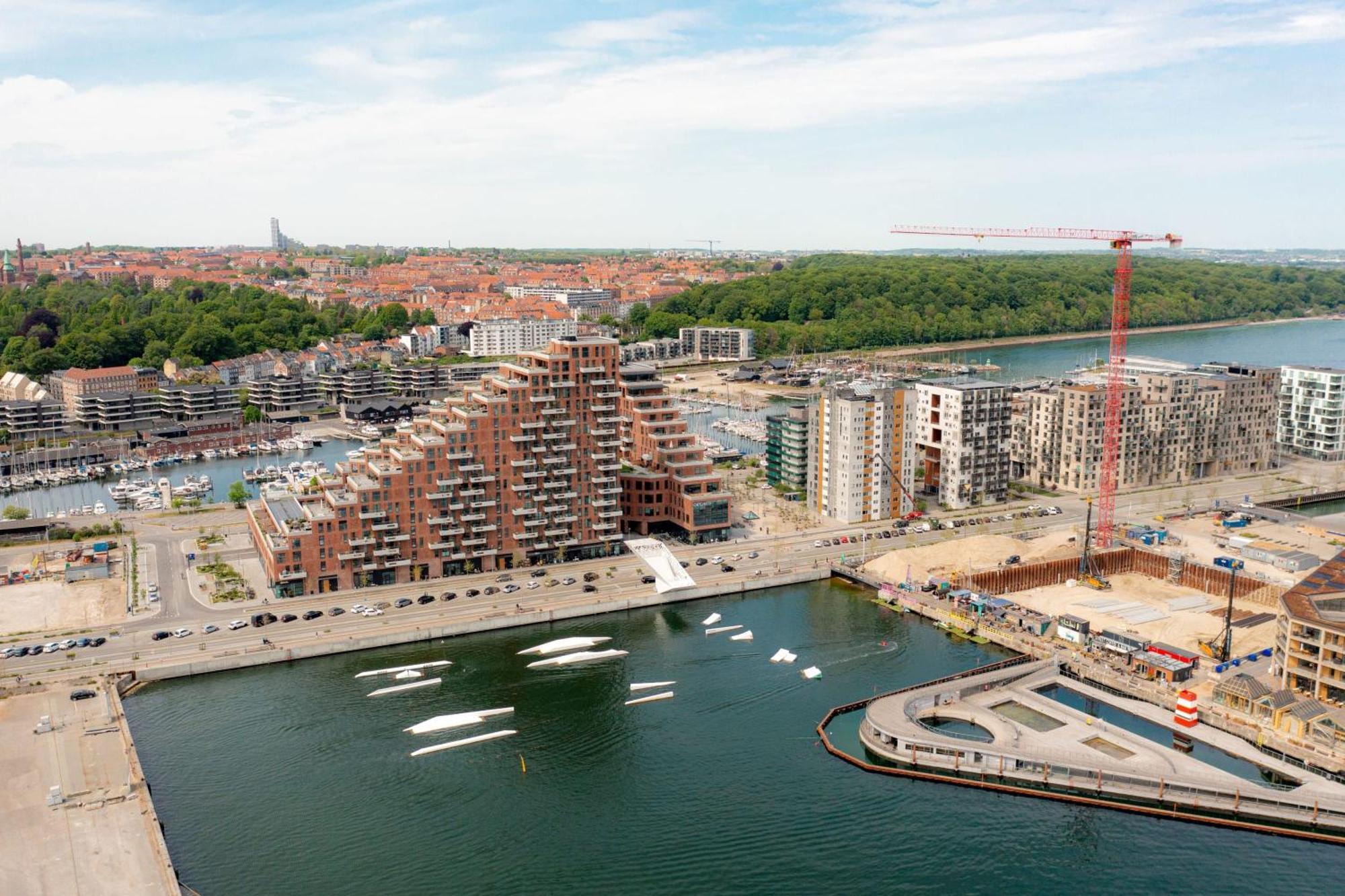 Seaside Apartment With Magical Balcony View Århus Eksteriør billede