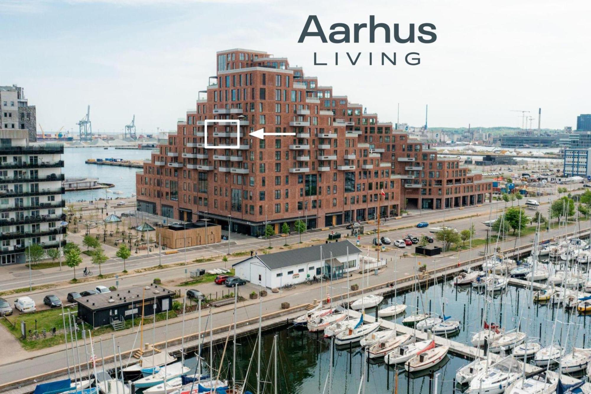 Seaside Apartment With Magical Balcony View Århus Eksteriør billede